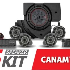 SSV Works Complete Kicker 5-Speaker Plug-and-Play System - 2017-2023 Can-Am X3