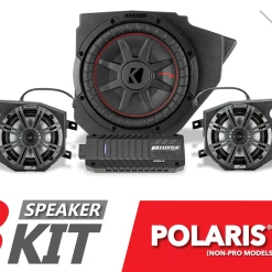 SSV Works Kicker 3-Speaker Plug-&-Play System For Ride Command - 2014-2023 Polaris RZR