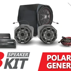 SSV Works Kicker 3-Speaker Plug-&-Play System For Ride Command - 2016-2020 Polaris General