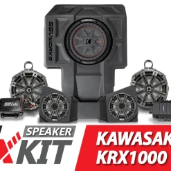 SSV Works Phase X 5-Speaker Kicker Audio-Kit - 2020-2023 Kawasaki KRX1000 2-Seater