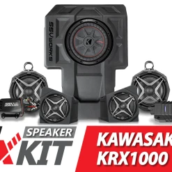 SSV Works Phase X 5-Speaker SSV Works Audio-Kit - 2020-2023 Kawasaki KRX1000 2-Seater