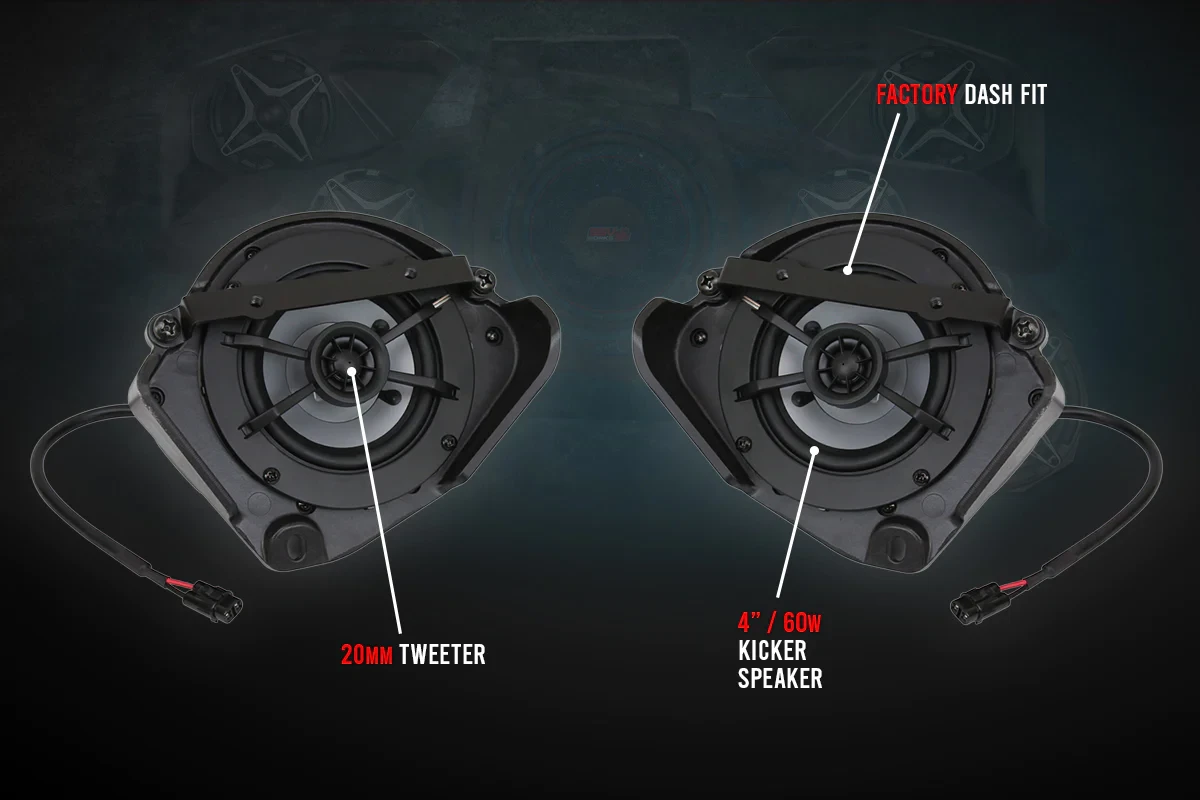 SSV Works Phase X Kicker 8-Speaker Plug-and-Play System - 2017-2023 Can-Am X3 - Image 2