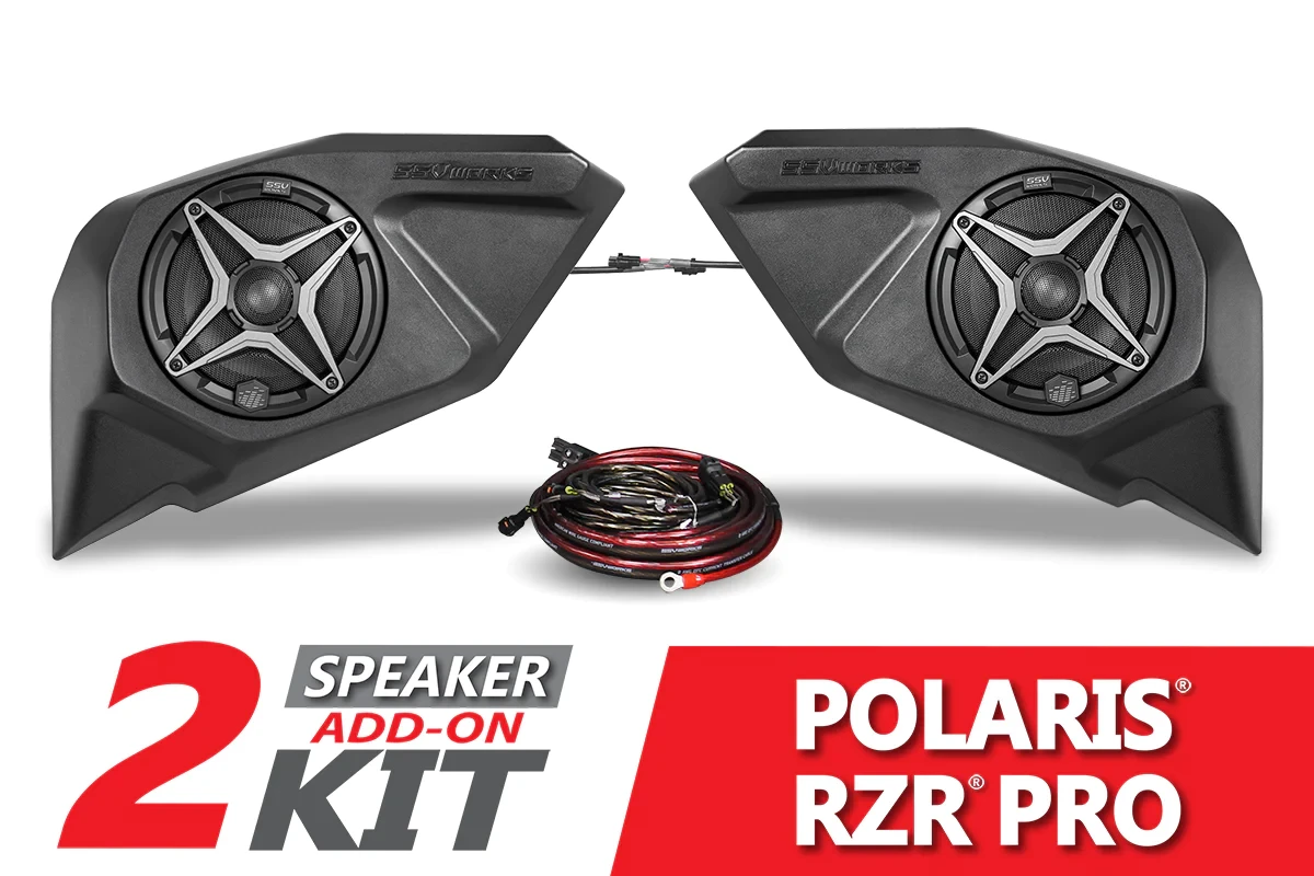 SSV Works Rear-Door 6.5in Add-On Speaker-Pods - 2020-2023 Polaris RZR Pro