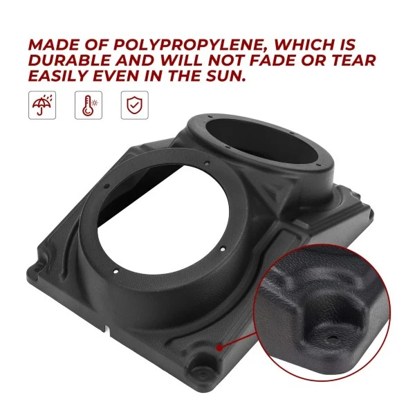 Kemimoto ATV/UTV/Cart Overhead Roof Mount Speaker Pods Enclosure 6.5 Inch - Image 5