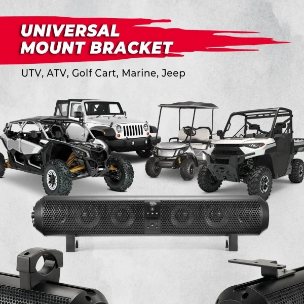 Kemimoto Univarasal UTV 28" Soundbar - 2X Tweeters/ 4X Subwoofers/ Waterproof/ Bluetooth - Image 7