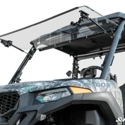 SuperATV CFMOTO UForce 600 Scratch Resistant Flip Windshield