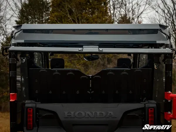 SuperATV Honda Pioneer 1000-5 Rear Flip Windshield - Image 3