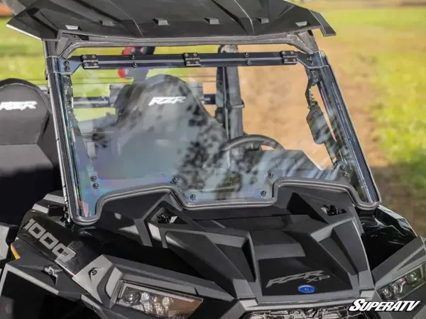 SuperATV Polaris RZR XP Turbo Maxdrive Power Flip Windshield - Image 3