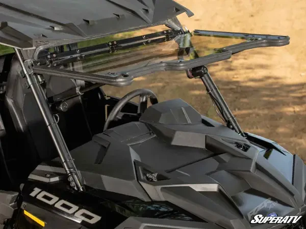 SuperATV Polaris RZR XP Turbo Maxdrive Power Flip Windshield - Image 6
