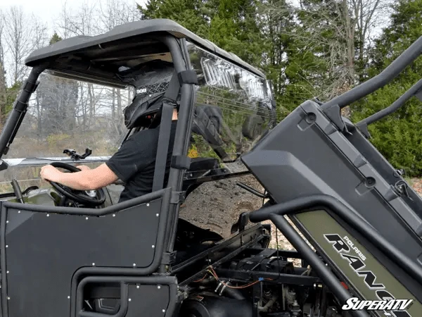 SuperATV Polaris Ranger Full-Size 570 Vented Full Rear Windshield - Image 5