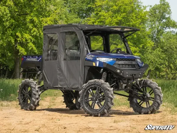 SuperATV Polaris Ranger XP 900 Maxdrive Power Flip Windshield 2 SuperATV Polaris Ranger XP 900 Maxdrive Power Flip Windshield - Image 2