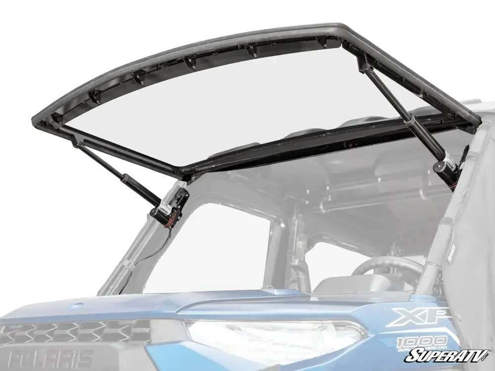 SuperATV Polaris Ranger XP 900 Maxdrive Power Flip Windshield 1 SuperATV Polaris Ranger XP 900 Maxdrive Power Flip Windshield