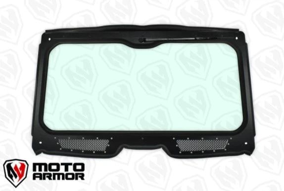 Moto Armor Vented Full Glass Windshield - Honda Talon - Image 2