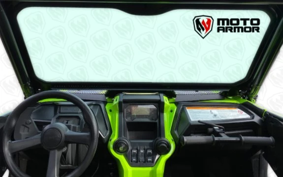 Moto Armor Vented Full Glass Windshield - Honda Talon - Image 4