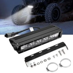 Kemimoto UTV LED Light Bar,8 Inch K Glow 26W Off Road Flood Spot Beam Combo