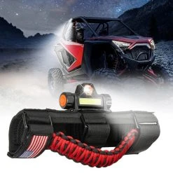Kemimoto UTV Roll Bar Grab Handle With Dome Light