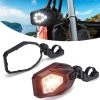 Kemimoto UTV Side Mirrors With LED Turn Signal Lights For 1.6"-2" Roll Bar (New Design)