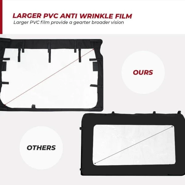 Kemimoto Yamaha Rhino Massimo UTV Rear Windshield - Image 7