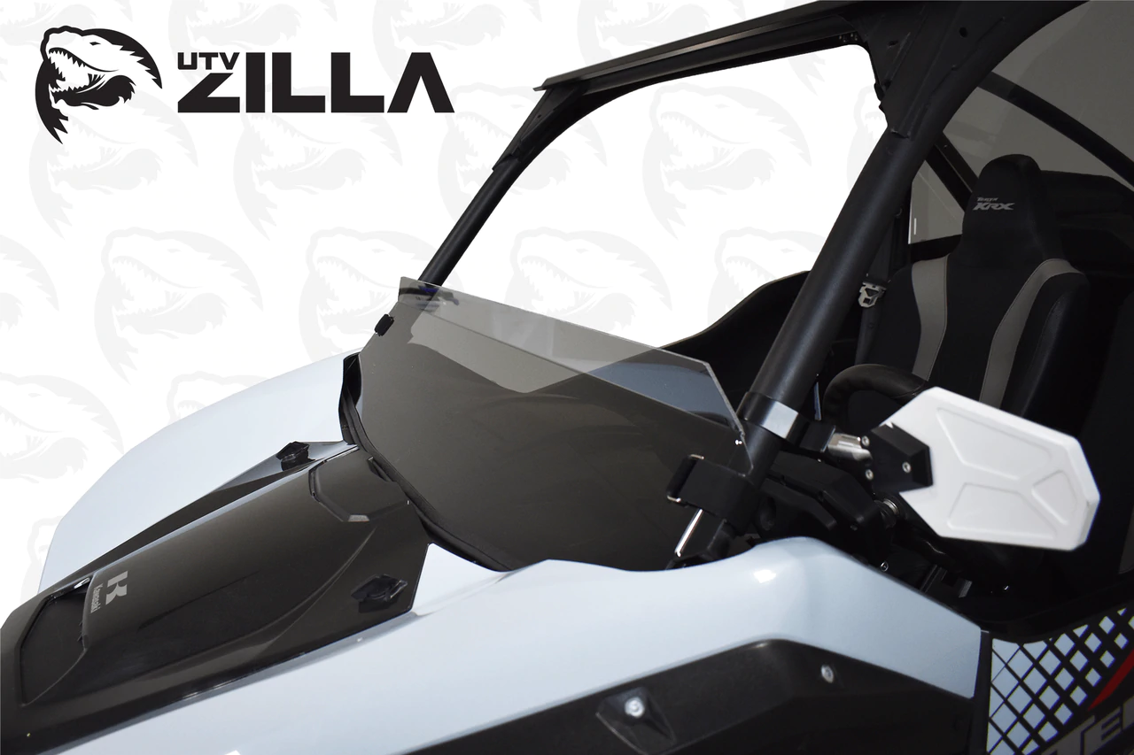 UTVZilla KRX Tinted Half Polycarbonate Windshield - Image 4