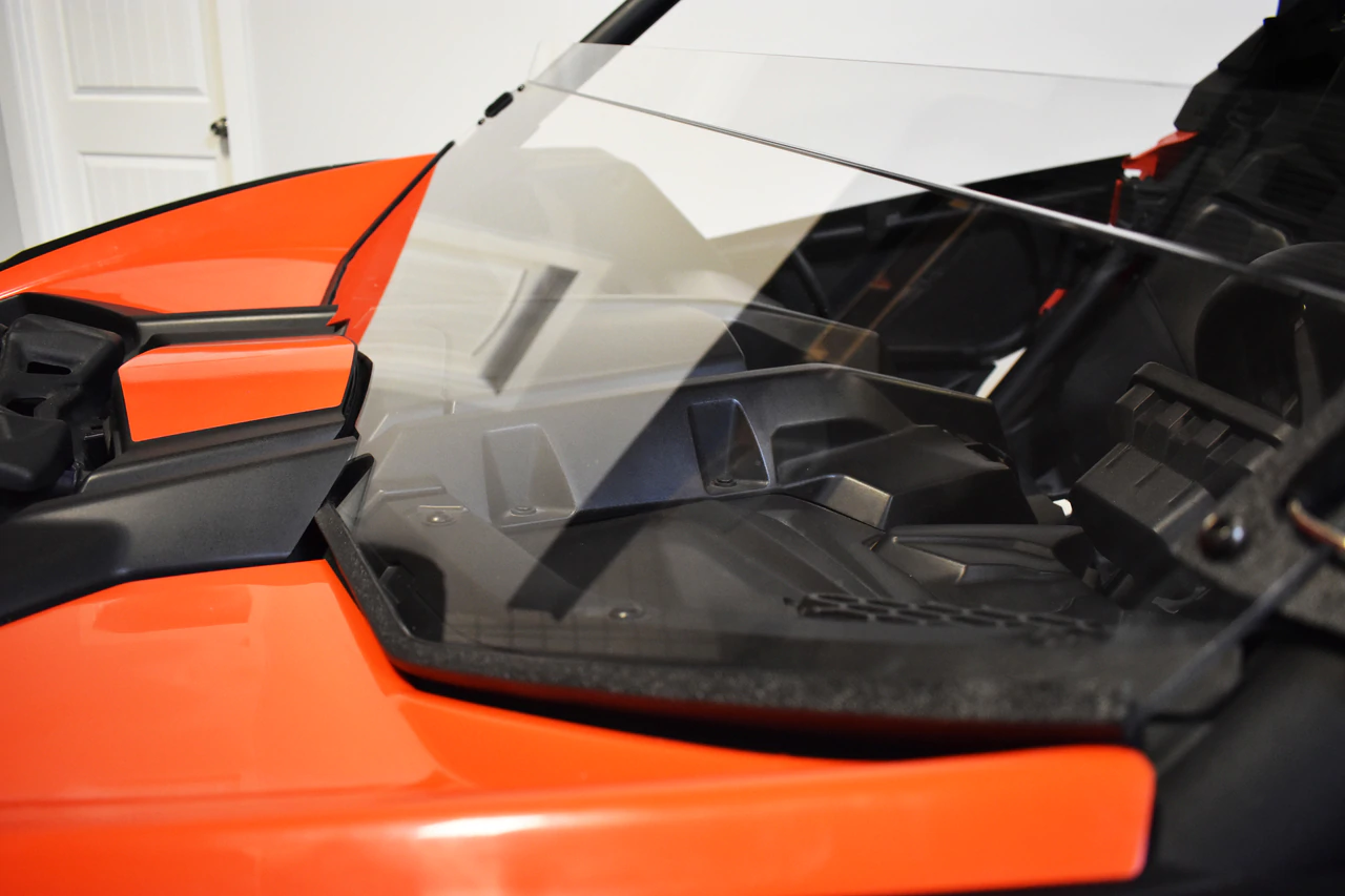 UTVZilla Can Am Maverick X3 Hard Coat Half Windshield - Image 2
