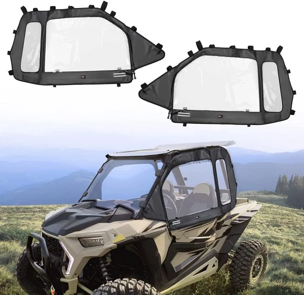 Kemimoto Polaris RZR XP 1000/ Turbo 2014+ Soft Door, Upper Windows Water-resistant