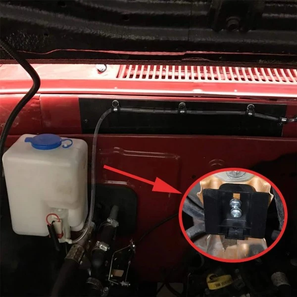 Kemimoto 1.5L Universal Car Windshield Washer Pump Reservoir Bottle Kit - Image 6