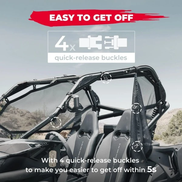 Kemimoto CFMOTO ZForce 950 SPORT/HO SPORT/HO EX Window Nets - Image 4