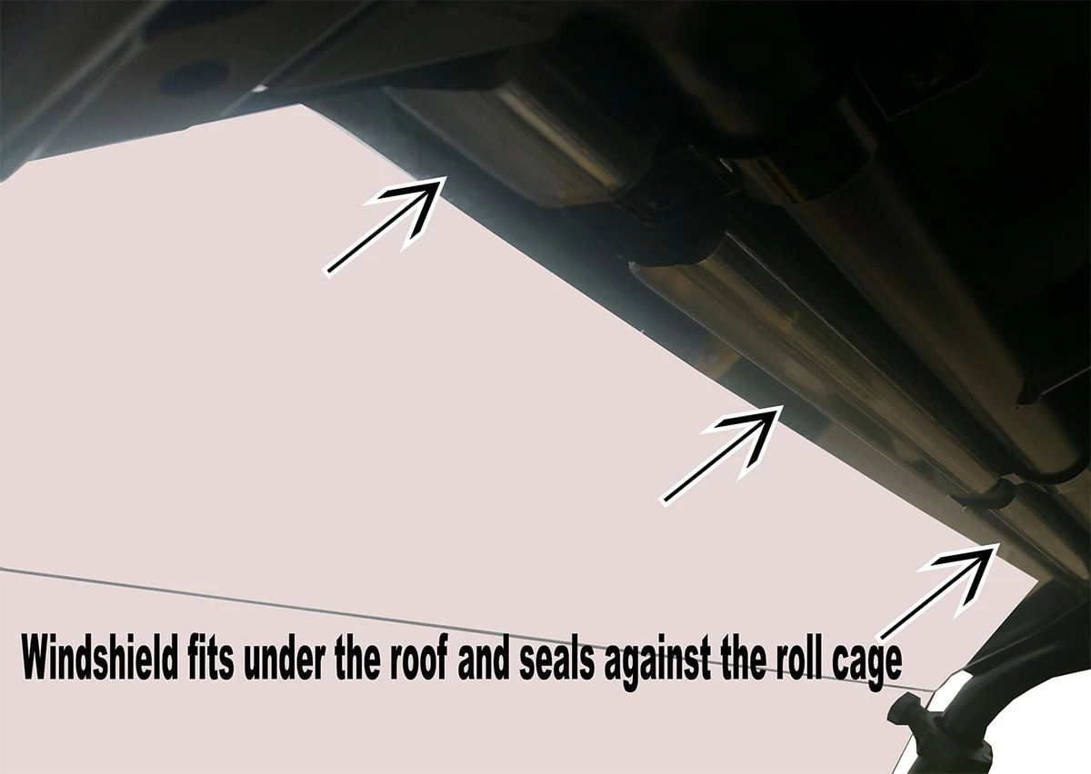 Spike Power Sports Spike Yamaha 2016-2018 YXZ Full Windshield With Dual Sliding Vents-HC - Image 3