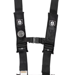 PRO ARMOR 4 POINT 3" HARNESS WITH SEWN IN PADS BLACK