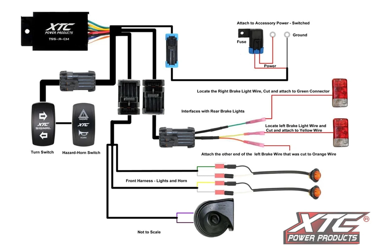 XTC Power Products XTC Universal Self-Canceling Turn Signal System With Horn Includes OEM Interface Wires - Image 4