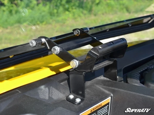 SuperATV Can-Am Defender Scratch Resistant Flip Windshield - Image 6