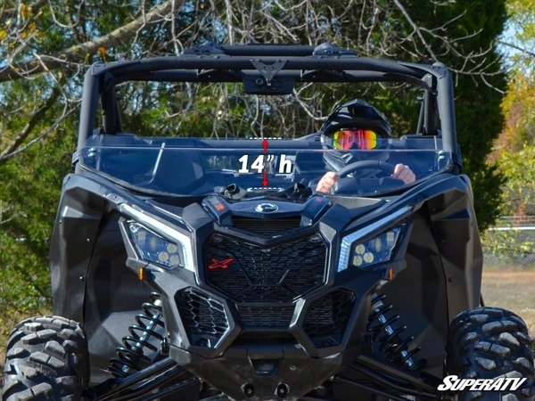 SuperATV Can-Am X3 Half Windshield - Image 3