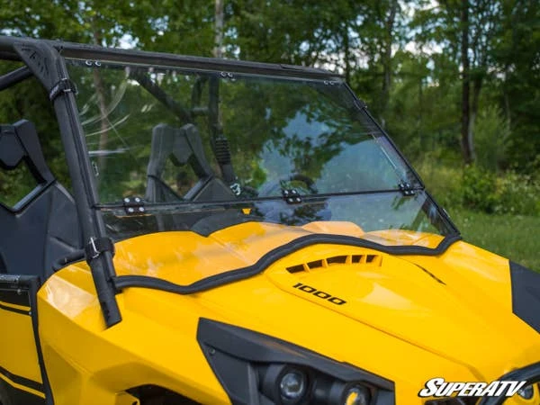 SuperATV Can-Am Commander Scratch Resistant Flip Down Windshield - Image 3