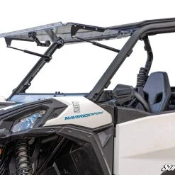 SuperATV Can-Am Maverick Trail Scratch Resistant Flip Windshield