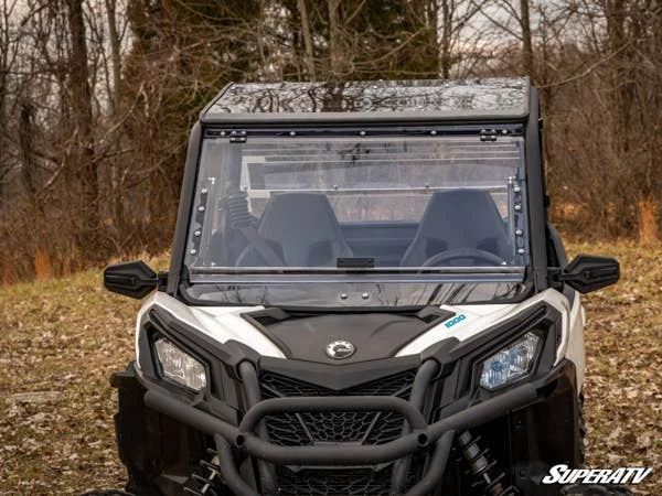 SuperATV Can-Am Maverick Trail Scratch Resistant Flip Windshield - Image 2