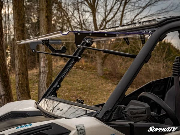 SuperATV Can-Am Maverick Trail Scratch Resistant Flip Windshield - Image 4