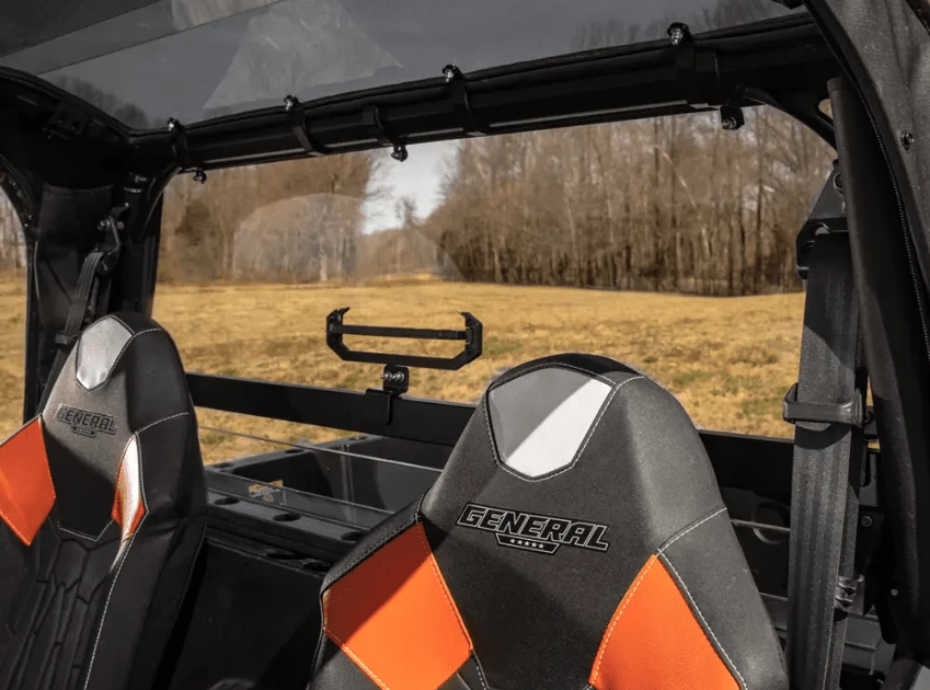SuperATV Polaris General 1000 Rear Vented Windshield - Image 3