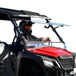 SuperATV Honda Pioneer 500 Scratch Resistant Flip Windshield
