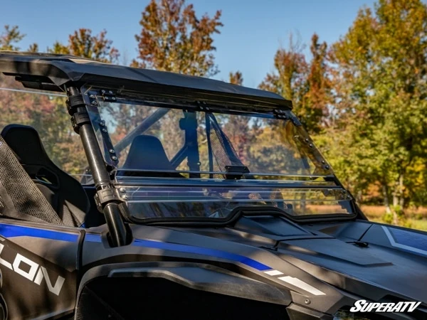 SuperATV Honda Talon 1000 Scratch Resistant Flip Windshield - Image 6