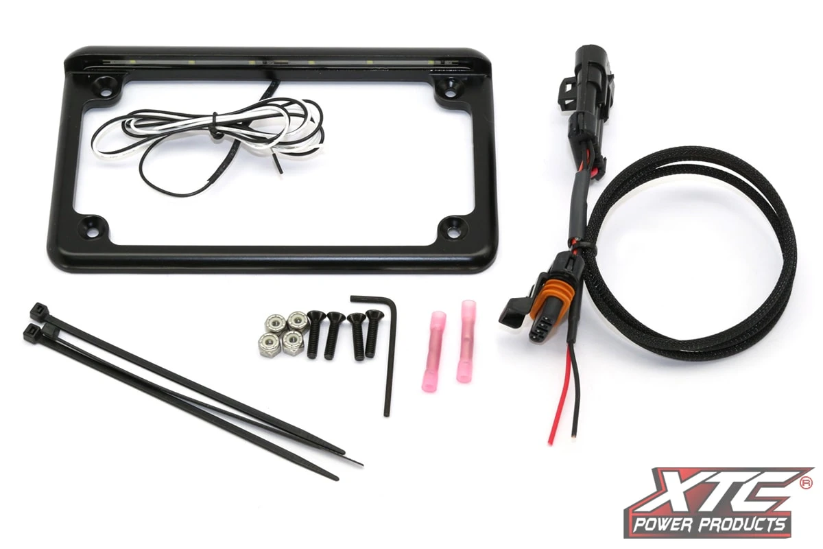 XTC Power Products XTC RZR XP 2015+ Plug And Play Power Adapter With 6" 6 LED License Frame