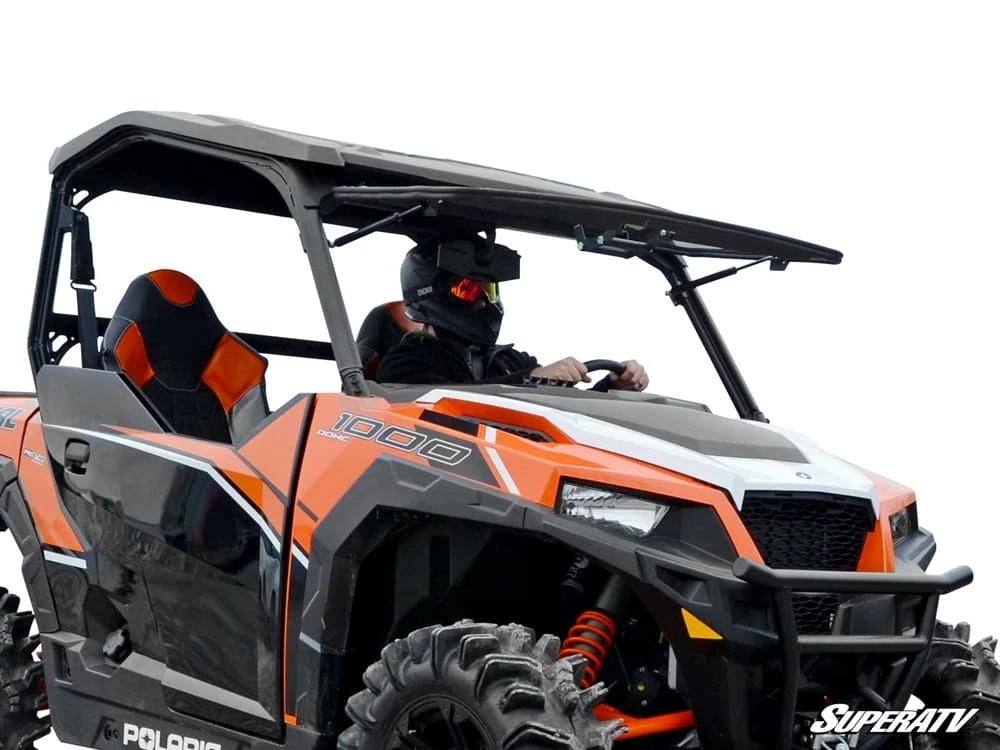 SuperATV Polaris General Scratch Resistant Flip Windshield