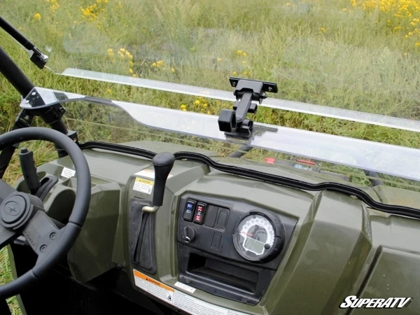 SuperATV Polaris Ranger 800 Scratch Resistant Flip Windshield - Image 3