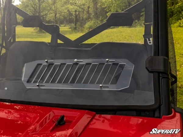 SuperATV Polaris Ranger XP 1000 Scratch-Resistant Vented Full Windshield - Image 4