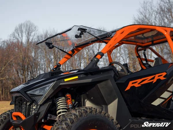 SuperATV Polaris RZR Pro R Scratch-Resistant Flip Windshield - Image 3