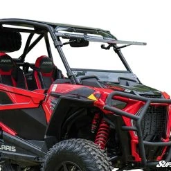 SuperATV Polaris RZR Turbo S Scratch Resistant Flip Windshield