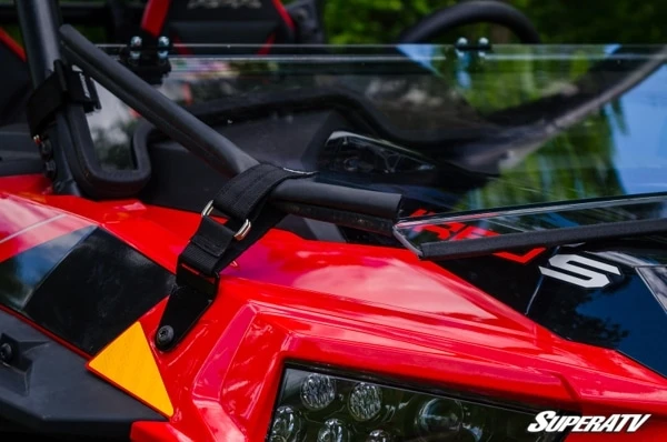 SuperATV Polaris RZR XP Turbo S Flip Down Windshield - Image 5
