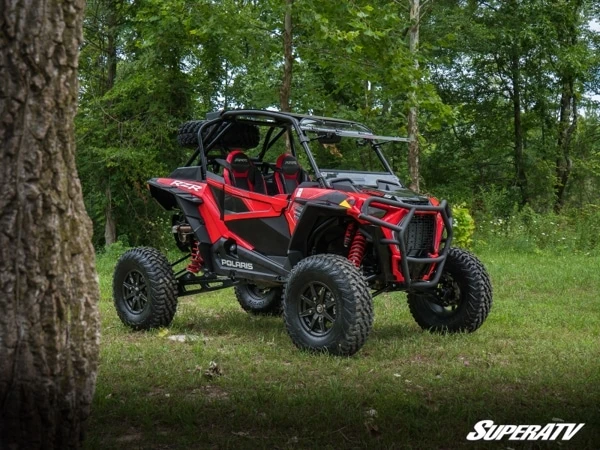 SuperATV Polaris RZR Turbo S Scratch Resistant Flip Windshield - Image 4