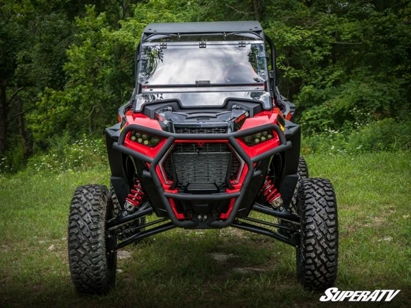 SuperATV Polaris RZR Turbo S Scratch Resistant Flip Windshield - Image 7