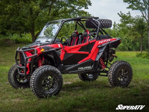 SuperATV Polaris RZR Turbo S Scratch Resistant Flip Windshield - Image 8