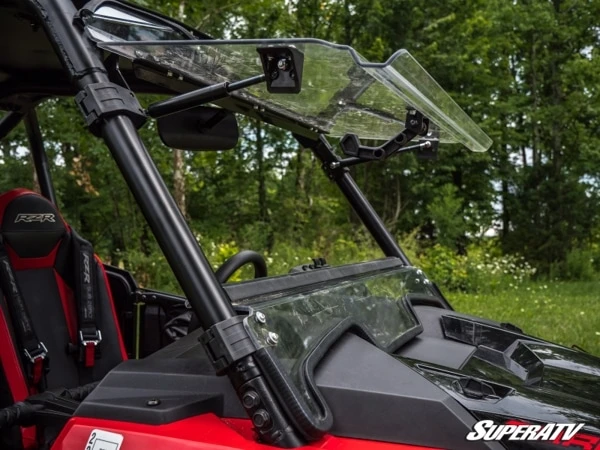 SuperATV Polaris RZR Turbo S Scratch Resistant Flip Windshield - Image 6
